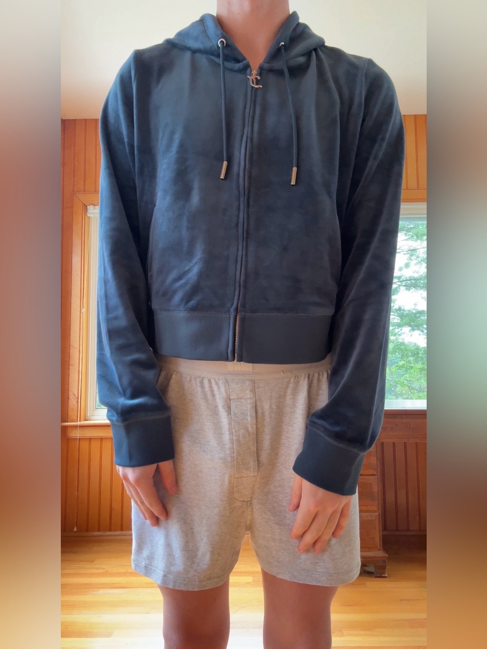 Juicy Couture Navy OG Big Bling Hoodie
